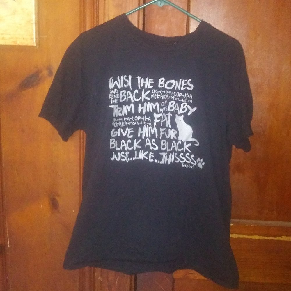 Hocus Pocus Cat Tee sz. L